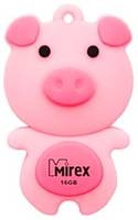 Флешка Mirex PIG 16 ГБ, 1 шт., розовый