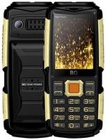 Телефон BQ 2430 Tank Power, 2 SIM, черный / золотой