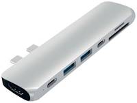 USB-концентратор Satechi Aluminum Type-C Pro Hub Adapter, разъемов: 6, Silver