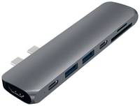 USB-концентратор Satechi Aluminum Type-C Pro Hub Adapter, разъемов: 4, space gray