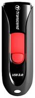 Флешка Transcend JetFlash 590 32 ГБ, 1 шт., черный / красный