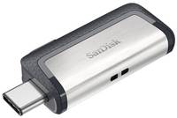 Флешка SanDisk Ultra Dual Drive USB Type-C 16 ГБ, 1 шт., серый