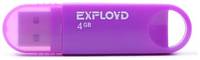 Флешка EXPLOYD 570 4 ГБ, 1 шт., purple