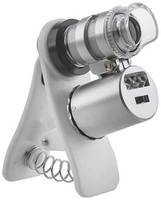Кроматек Микроскоп 60х мини с подсветкой и ультрафиолетом для смартфонов Kromatech 9882-W