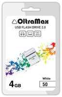 Флешка OltraMax 50 4 ГБ, 1 шт., белый