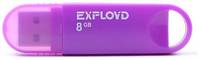Флешка EXPLOYD 570 8 ГБ, 1 шт., purple