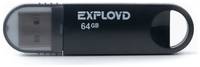 Флешка EXPLOYD 570 64 ГБ, 1 шт., black