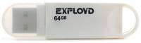 Флешка EXPLOYD 570 64 ГБ, 1 шт., white