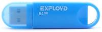 Флешка EXPLOYD 570 64 ГБ, 1 шт., blue