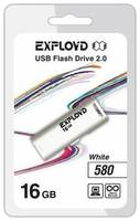 Флешка EXPLOYD 580 16 ГБ, 1 шт., white