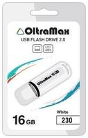 Флешка OltraMax 230 16 ГБ, 1 шт., белый