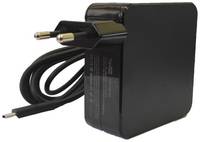 Блок питания 65W c кабелем Type-C, универсальный, с быстрой и умной зарядкой, чёрный (TopON)