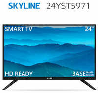 Телевизор SKYLINE 24YST5971, SMART, черный