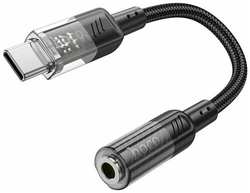 Hoco. Переходник HOCO LS37 Audio, Mic, 3.5 мм для разъема USB-C