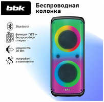 Музыкальная система BBK BTA6030, беспроводная связь Bluetooth, 30Вт, FM, караоке, черная