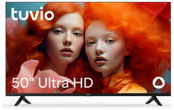 50” Телевизор Tuvio 4K ULTRA HD DLED Frameless на платформе Яндекс.ТВ, TD50UFBHV1, черный