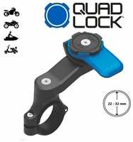 Крепление для телефона на трубчатый руль мотоцикла Quad Lock Motorcycle Handlebar Mount