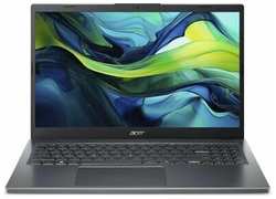 Ноутбук Acer Aspire 15 A15-51M-51VS NX. KXRCD.004, 15.6″, IPS, Intel Core 5 120U 1.4ГГц, 10-ядерный, 16ГБ LPDDR5, 512ГБ SSD, Intel Graphics, без операционной системы, металлический