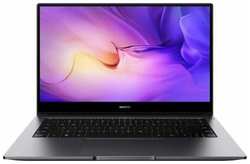 Ноутбук Huawei MateBook D 14 MDF-X 53013UFC Intel Core i3 1210U, 1.0 GHz - 4.1 GHz, 8192 Mb, 14″ Full HD 1920x1080, 256 Gb SSD, DVD нет, Intel UHD Graphics, No OS, 1.9 кг, 53013UFC