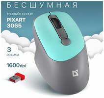 Беспроводная оптическая мышь Defender Feam MM-296 ,4D,800-1600dpi, бесшумная