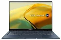 Asus Ноутбук ASUS ZenBook14 Flip OLED UP3404VA-KN026W flip 90NB10E2-M002A0 Ponder Blu 14″ {OLED Touch i7 1360P/16384Mb/1024SSDGb/ Iris Xe/Win11Home +Numb}