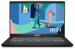 Ноутбук MSI Modern 14 C5M-012RU 9S7-14JK12-012, 14″, IPS, AMD Ryzen 5 5625U 2.3ГГц, 6-ядерный, 16ГБ DDR4, 512ГБ SSD, AMD Radeon, Windows 11 Home, черный