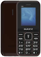 Телефон MAXVI C30, 2 SIM, коричневый