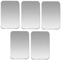 KocKross Пластина для магнитного держателя телефона, комплект 5шт, магнитная металлическая пластина для держателя в автомобиль 50х38мм