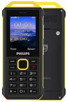 Philips Xenium E2317, 2 SIM, черный / желтый