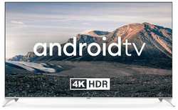 Hyundai Телевизор QLED Hyundai 75″ H-LED75QBU7500 Android TV Frameless черный / серебристый 4K Ultra