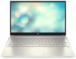 Ноутбук HP Pavilion 15-eg2015ci 6G800EA, 15.6″, IPS, Intel Core i5 1235U 1.3ГГц, 8ГБ DDR4, 512ГБ SSD, Intel Iris Xe graphics, Free DOS, golden