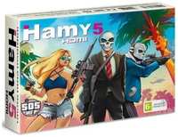 Игровая приставка 8 bit + 16 bit Hamy 5 GTA (505 в 1) + 505 встроенных игр + 2 геймпада (Черная)