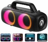BlitzWolf Колонка портативная с красочной подсветкой AirAux AA-DH1 RGB Party Speaker, 50 Вт, TWS, Bluetooth V5.1 - Черная