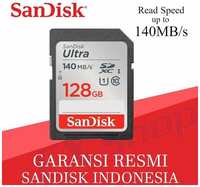 Карта памяти SanDisk Ultra SDXC 128 ГБ Class 10, UHS-I, R / W 150 МБ / с