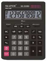 ИНТЭК Калькулятор SKAINER настольный большой SK-555BK (12 разрядов)