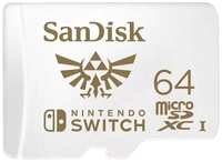 Micro SD 64GB SanDisk microSDXC Class 10 UHS-I A1 C10 V30 U3 for Nintendo Switch 100MB / s SDSQXAT-064G-GN3ZN