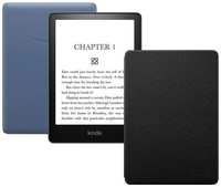 Электронная книга Amazon Kindle PaperWhite 2021 16Gb Denim Ad-Supported с фирменной обложкой