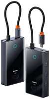 Хаб Baseus PioneerJoy 5-Port Type-C HUB Adapter (Type-C - HDMI4K@60Hz*1+USB3.0*3+PD*1) Серый (WKYY030113)
