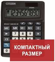CITIZEN Калькулятор настольный BUSINESS LINE CMB1001BK, малый (136x100 мм), 10 разрядов, двойное питание