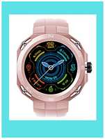 Умные часы HW3 Cyber - Contemporary Cyber Smart Watch, дисплей 1,39 дюйма для iOS и Android, розовые