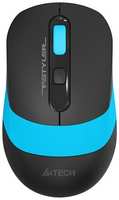 A4Tech Мышь A4 Fstyler FG10S черный / синий оптическая (2000dpi) silent беспроводная USB (4but)
