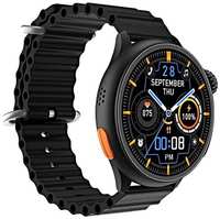 TWS Смарт часы HW3 ULTRA MAX умные часы круглые спортивные smart watch ios android черные