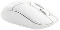 Мышь A4TECH, мышь оптическая, мышь беспроводная, USB, мышь 1200 dpi, мышь белого цвета