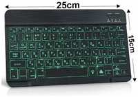 IMICE Клавиатура мембранная беспроводная для компьютера/планшета/телефона, 78 клавиш с подсветкой, Bluetooth, русская раскладка, бесшумные клавиши