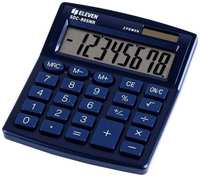 Калькулятор Eleven настольный, 8 разрядов, двойное питание, 127х105х21 мм, синий (SDC-805NR-NV)