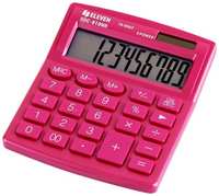 Калькулятор Eleven настольный, 10 разрядов, двойное питание, 127х105х21 мм, розовый (SDC-810NR-PK)