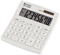 Калькулятор Eleven настольный, 8 разрядов, двойное питание, 127х105х21 мм, белый (SDC-805NR-WH)