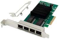 Сетевая карта PCIe x4 (Intel NHI350AM4) 4 x RJ45 Gigabit Ethernet (ORIENT XWT-INT350L4V2PE4)