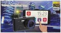 V-K Portable Автомобильный видеорегистратор Full HD 1080P с камерой заднего вида / Датчик удара G-сенсор / 4-дюймовый сенсорный LCD дисплей