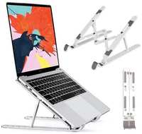 Складная подставка для ноутбука и планшета ISA K17 до 15.6 дюймов, регулировка по высоте 7 уровней, Белый